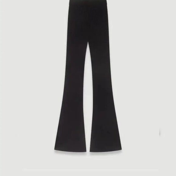 COPY - Maje Black Flared Pants - Picture 1 of 4